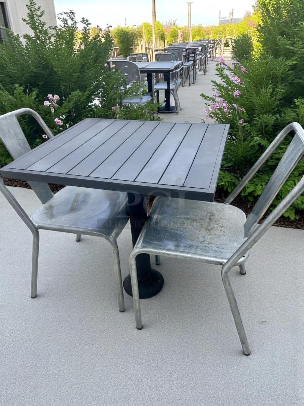 LOT OF 6 – Outdoor Square Patio Tables – Excellent Condition – Code BPT 18 - Image 5 of 5