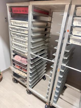 LOT OF 4 – Aluminum Full-Height Pan Racks – Outstanding Condition – Holds 20 Trays Each – Code BPT 18