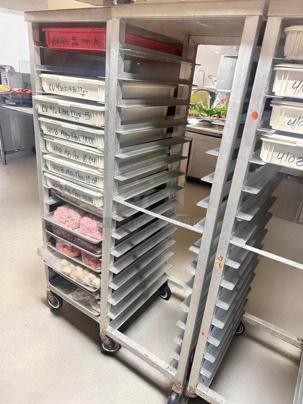 Excellent Condition Aluminum Pan Rack – 20 Pan Capacity – Heavy-Duty Casters - Image 3 of 3