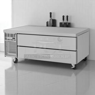 Excellent Condition Refrigerated Chef Base with Drawers – Turbo Air – Approx. 64" – 115V – Fully Tested & Working!
