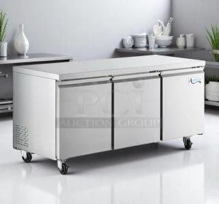 Excellent Condition Refrigerated Worktop Refrigerator – Avantco 3-Door – 115V – Fully Tested & Working!