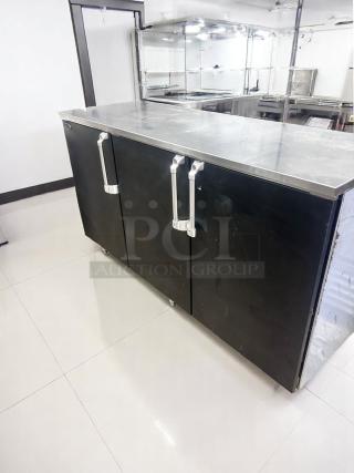 Excellent Condition – REFRIGERATED WORKTOP CABINET – Krowne – Approx. 72"W – Triple Door –  Fully Tested & Working!