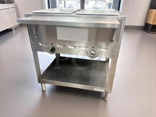 Excllent Condition DOUBLE PAN COUNTERTOP FOOD WARMER – Heavy-Duty Stainless Steel – 115V – Fully Tested & Working!