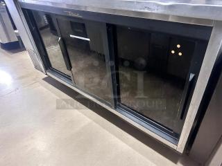 Excellent Condition Back Bar Cooler – True TBB-24-72G-SD – 72" – 115V – Fully Tested & Working!