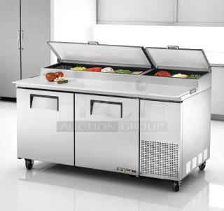 BRAND NEW Refrigerated Sandwich Prep Table – TRUE TPP Series – 115V – Factory-Sealed!