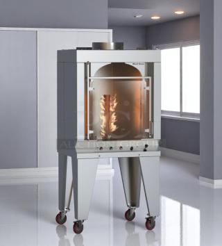 Excellent Condition Vertical Gas-Fired Rotisserie – Wood Stone WS-GVR-18-NG –  Fully Tested & Working!