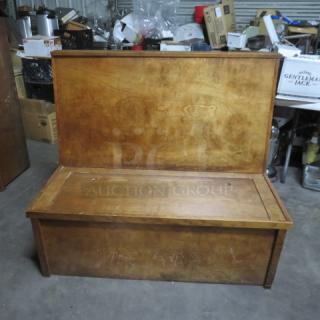 One Solid Wood Single Sided Booth. 50X26X43