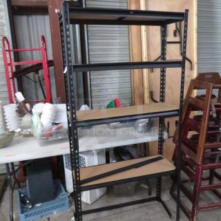 One Shelving System With 4 Shelves. 36X12X72