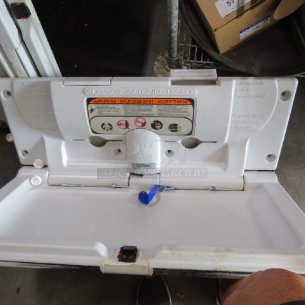 One Continental Wall Mount Baby Changing Station. - Image 2 of 2