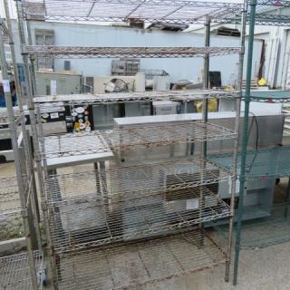 One Metro Shelf With 7 Shelves. 48X18X74