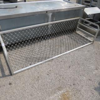 One Aluminum Shelf. 72.5X23X16