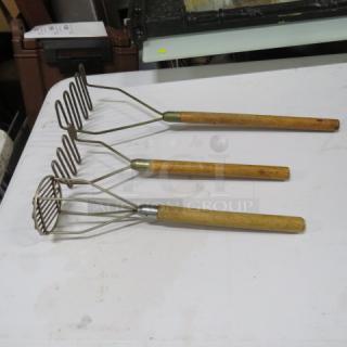 Assorted Potato Masher. 3XBID