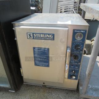 One Sterling Mfg Steam Pro Countertop Boilerless Convection Steamer. Model# SP208-10-3-MF. Working When Removed. 23X27X30. $9181.69