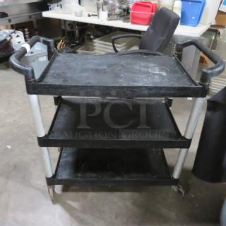 One Poly Cart With 3 Shelves. 41X20X38