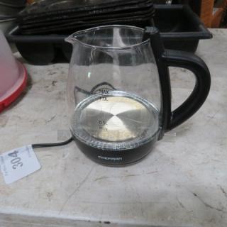One Chefman Electric Kettle. 120 Volt. Model# RJ11