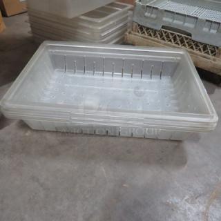 8 Gallon Perforated Food Storage Container. 3XBID