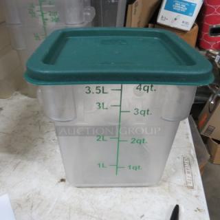 4 Quart Food Storage Container With Lid. 3XBID