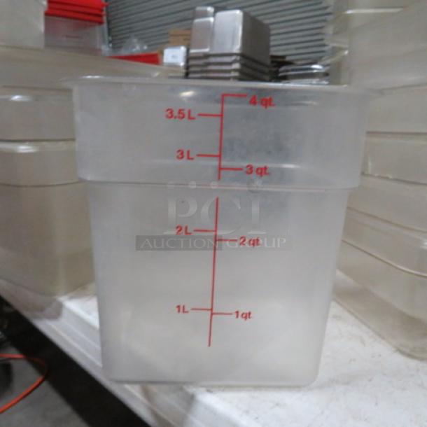 4 Quart Food Storage Container. 3XBID - Image 1 of 1