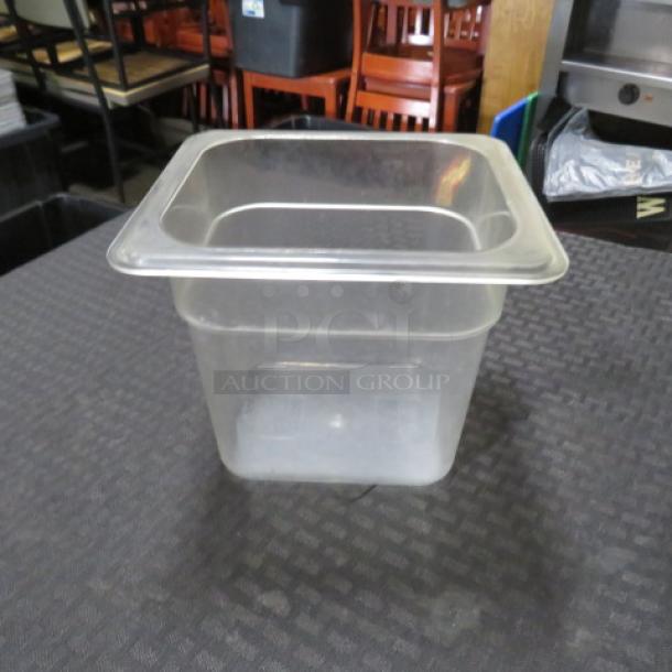 1/6 Size 6 Inch Deep Food Storage Container. 10XBID - Image 1 of 1