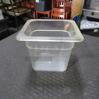 1/6 Size 6 Inch Deep Food Storage Container. 10XBID