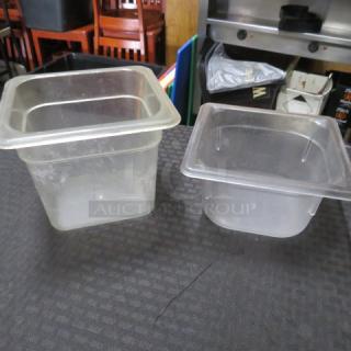 1/6 Size 4/6 Inch Deep Food Storage Container. 9XBID
