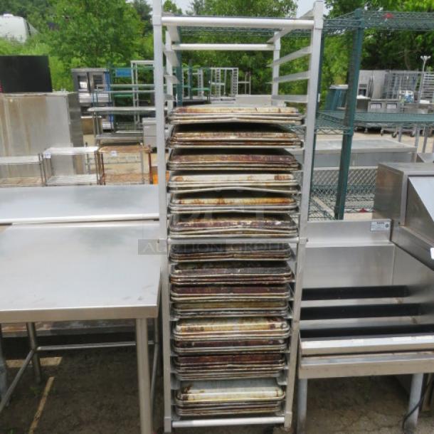 One Winholt Aluminum Speed Rack On Casters. NO PANS! 20.5X26X69 - Image 1 of 1