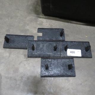 One Lot Of 5 Steak Weights No Handles.