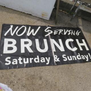 One 72X36 Heavy Duty Brunch Sign.