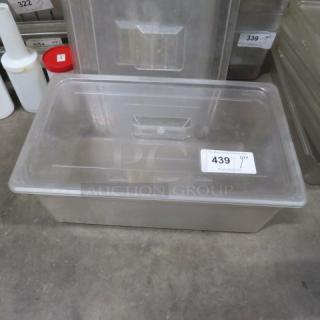 One Full Size 6 Inch Deep Food Storage Container With Lid.