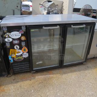 One Turbo Air 2 Door Back Bar Cooler With 2 Racks. 120 Volt. Model# TBB-2SG. 59X27X38. $2966.34 - Item #1188857