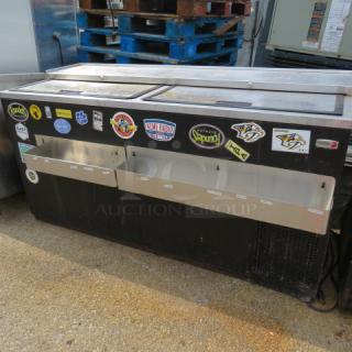 One Fagor Bottle Box With 2 SS Bottle Rails Attached. 115 Volt. Model# FBC-65. 66X32X34. $2767.00.