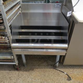 One Krowne Stainless Steel 4 Tier Bottle Display. Model# 21-24RD. 24X27X34