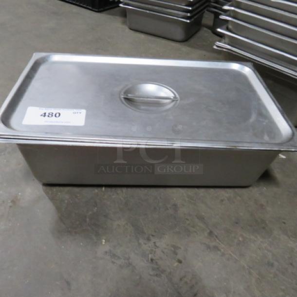 One Full Size 6 Inch Deep Hotel Pan With Lid. - Image 1 of 1