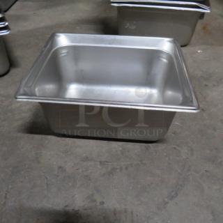 1/2 Size 6 Inch Deep  Hotel Pan. 10XBID