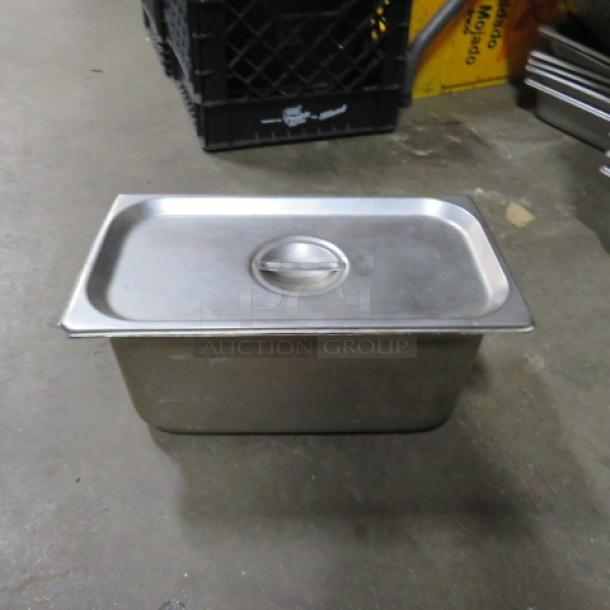 1/3 Size 6 Inch Deep Hotel Pan With Lid. 5XBID - Image 1 of 1