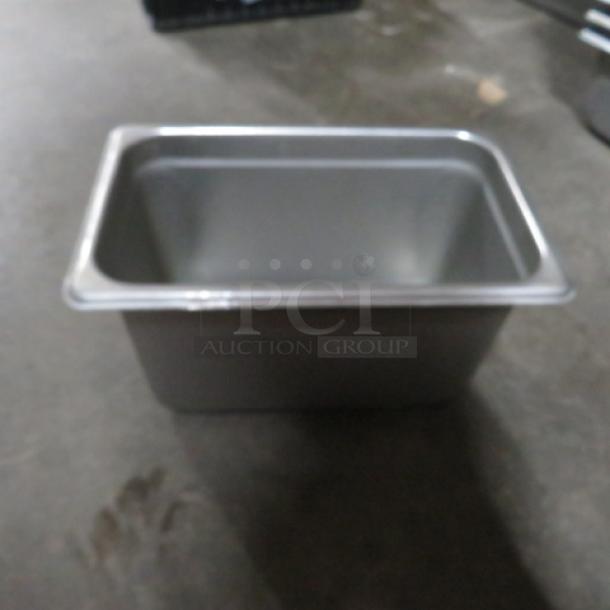 1/4 Size 6 Inch Deep Hotel Pan. 10XBID - Image 1 of 1
