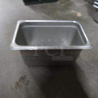 1/4 Size 6 Inch Deep Hotel Pan. 10XBID