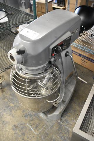 Hobart Legacy HL200 Metal Commercial Floor Style 20 Quart Planetary Dough Mixer w/ Stainless Steel Mixing Bowl, Bowl Guard, and Whisk Attachment. 100-1220 Volts, 1 Phase. - Item #1182694