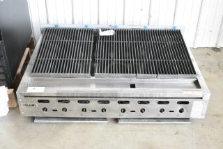 BRAND NEW SCRATCH AND DENT! Vulcan VACB47-101 Stainless Steel Commercial Achiever 47" Medium-Duty Radiant Natural Gas Charbroiler - 136,000 BTU