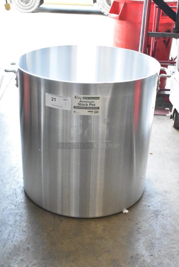 BRAND NEW SCRATCH AND DENT! Choice 471SP160QTHD 160 Qt. Heavy Weight Aluminum Stock Pot - Image 3 of 5