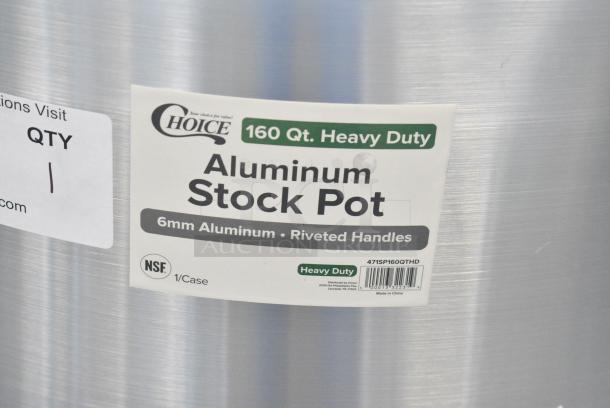 BRAND NEW SCRATCH AND DENT! Choice 471SP160QTHD 160 Qt. Heavy Weight Aluminum Stock Pot - Image 5 of 5