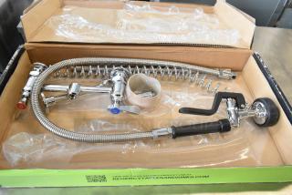 BRAND NEW SCRATCH AND DENT! 600PRD8X Regency 1.15 GPM Deck-Mounted Pre-Rinse Faucet with 8" Centers
