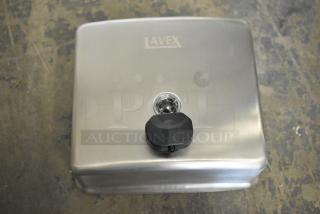 2 BRAND NEW SCRATCH AND DENT! 712SSSD48L Lavex 48 fl. oz. (1,420 mL) Stainless Steel Manual Surface-Mounted Vertical Liquid Soap Dispenser. 2 Times Your Bid!