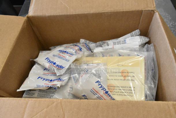 BRAND NEW SCRATCH AND DENT! Box of MirOil P36B FryPowder 240 mL Fry Oil Stabilizer / Filter Powder - 72/Case - Image 1 of 5