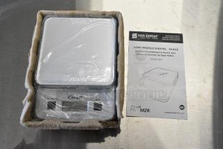 2 BRAND NEW SCRATCH AND DENT! 511SCDG13LP San Jamar / Escali SCDG13LP Supernova 13 lb. Digital Portion Control Kitchen Scale. 2 Times Your Bid!