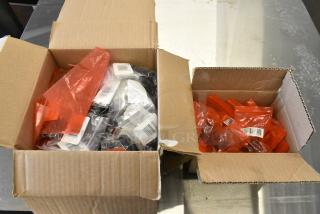 2 BRAND NEW SCRATCH AND DENT! 964GLIDE Lancaster Table &amp; Seating 5/8" Black Plastic Chair Glide. 2 Times Your Bid!