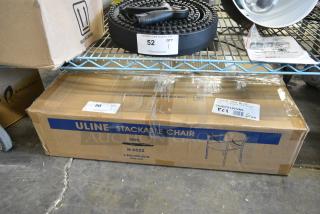 BRAND NEW SCRATCH AND DENT! 354BT5151VNL Flash Furniture BT-515-1-VINYL-GG Black Vinyl Stackable Side Chair