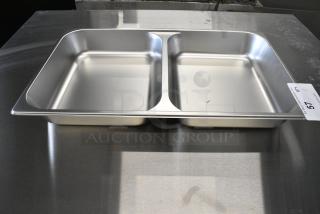 BRAND NEW SCRATCH AND DENT! Stainless Steel Double Well Full Size Drop In Bin