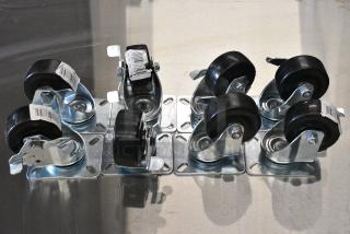 BRAND NEW SCRATCH AND DENT! Lot of 8 Commercial Casters