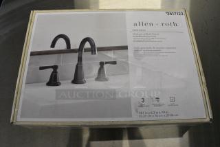 BRAND NEW SCRATCH AND DENT! Allen + Roth 2517123 Faucet w/ Handles.